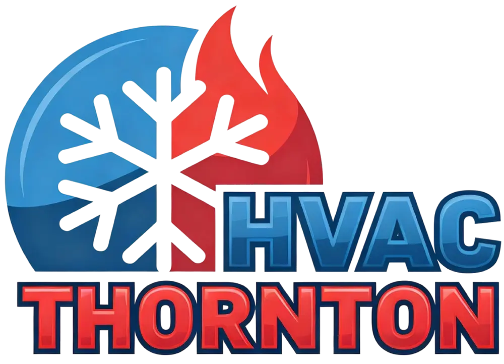 Professional HVAC technician servicing heating and cooling system in Thornton, CO